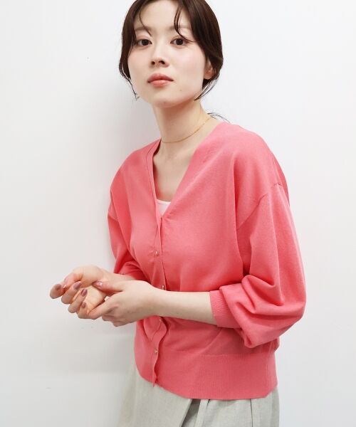 le.coeur blanc / ルクールブラン カーディガン・ボレロ | 【UVカット】Vネックジュエリーボタンカーディガン | 詳細26