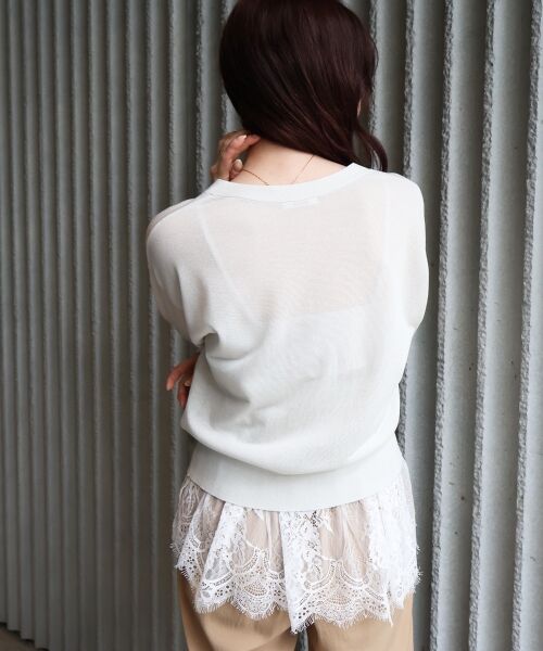 le.coeur blanc / ルクールブラン カーディガン・ボレロ | 【UVカット】Vネックジュエリーボタンカーディガン | 詳細4