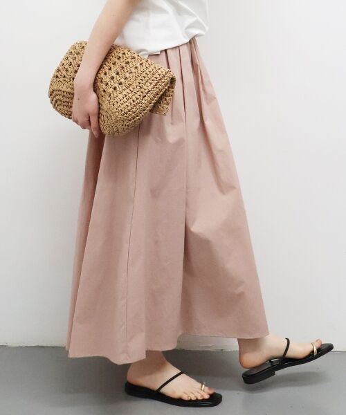 le.coeur blanc / ルクールブラン ロング・マキシ丈スカート | 【撥水・UV・接触冷感】ギャザースカート | 詳細3