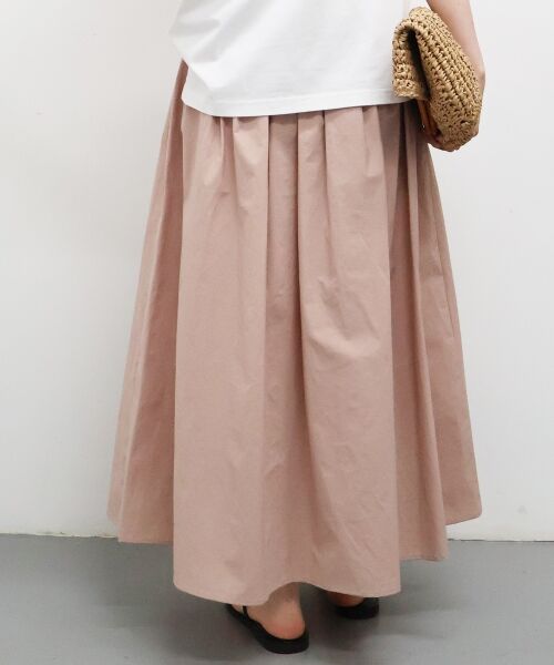 le.coeur blanc / ルクールブラン ロング・マキシ丈スカート | 【撥水・UV・接触冷感】ギャザースカート | 詳細4