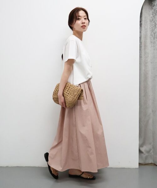 le.coeur blanc / ルクールブラン ロング・マキシ丈スカート | 【撥水・UV・接触冷感】ギャザースカート | 詳細8