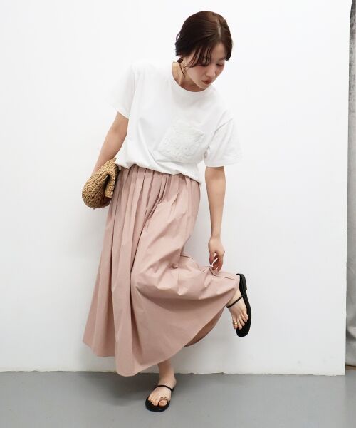 le.coeur blanc / ルクールブラン ロング・マキシ丈スカート | 【撥水・UV・接触冷感】ギャザースカート | 詳細9
