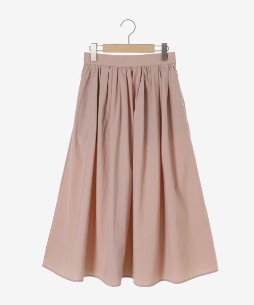 le.coeur blanc / ルクールブラン ロング・マキシ丈スカート | 【撥水・UV・接触冷感】ギャザースカート（Ｌ／ピンク）