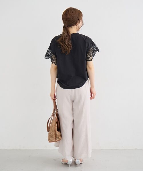 le.coeur blanc / ルクールブラン その他パンツ | 【手洗い可】シアースパンパネルパンツ | 詳細9