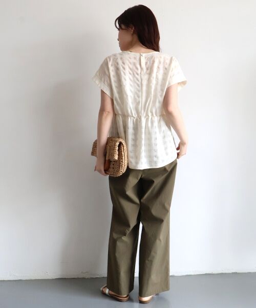 le.coeur blanc / ルクールブラン その他パンツ | 【撥水・UV・接触冷感】2タックパンツ | 詳細3