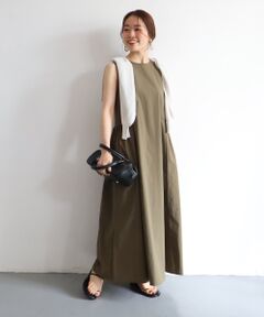 le.coeur blanc / ルクールブラン ロング・マキシ丈ワンピース | 【撥水・UV・接触冷感】ノースリワンピース