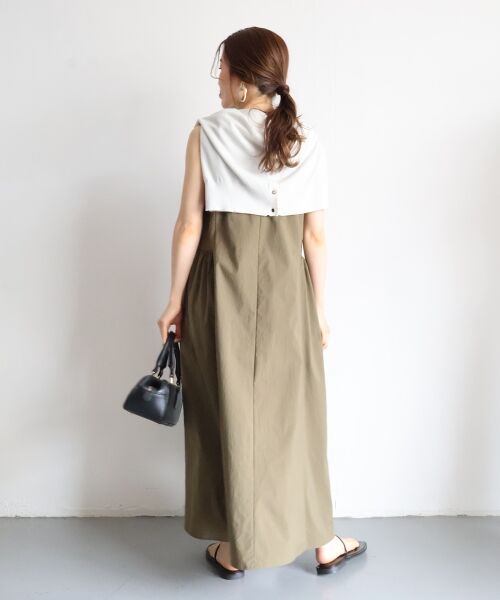 le.coeur blanc / ルクールブラン ロング・マキシ丈ワンピース | 【撥水・UV・接触冷感】ノースリワンピース | 詳細11