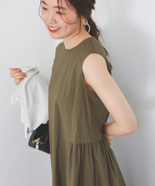 le.coeur blanc / ルクールブラン ロング・マキシ丈ワンピース | 【撥水・UV・接触冷感】ノースリワンピース | 詳細12