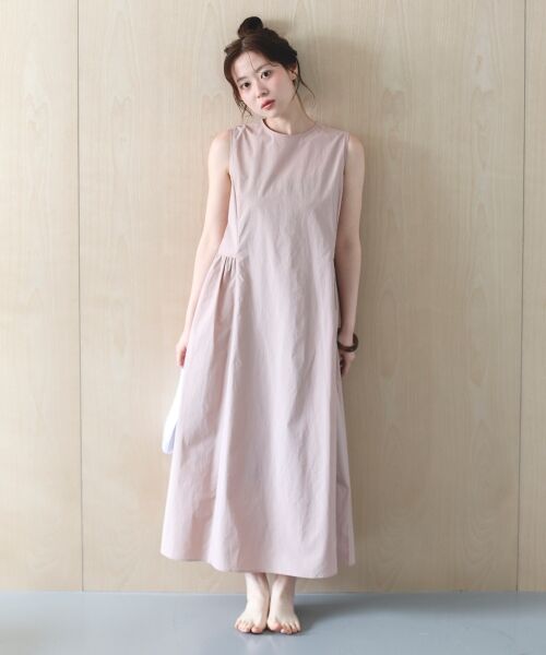 le.coeur blanc / ルクールブラン ロング・マキシ丈ワンピース | 【撥水・UV・接触冷感】ノースリワンピース | 詳細4
