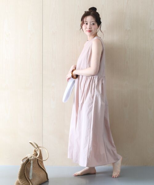 le.coeur blanc / ルクールブラン ロング・マキシ丈ワンピース | 【撥水・UV・接触冷感】ノースリワンピース | 詳細5