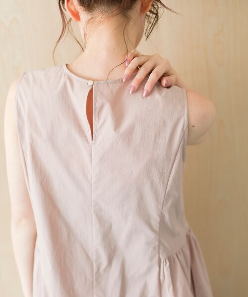 le.coeur blanc / ルクールブラン ロング・マキシ丈ワンピース | 【撥水・UV・接触冷感】ノースリワンピース | 詳細6