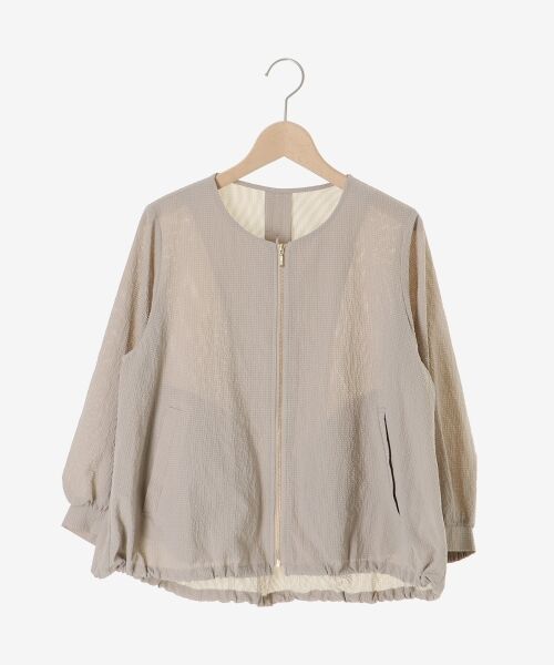 le.coeur blanc / ルクールブラン ブルゾン | カラミタンブラータックスリーブブルゾン | 詳細11