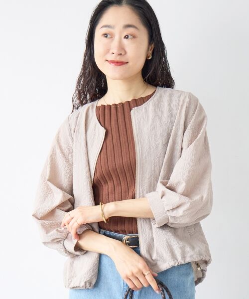 le.coeur blanc / ルクールブラン ブルゾン | カラミタンブラータックスリーブブルゾン | 詳細12