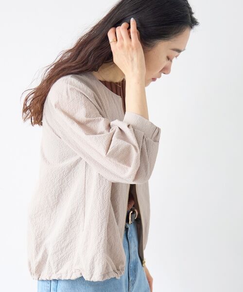 le.coeur blanc / ルクールブラン ブルゾン | カラミタンブラータックスリーブブルゾン | 詳細13