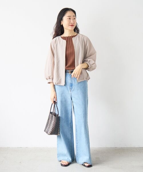 le.coeur blanc / ルクールブラン ブルゾン | カラミタンブラータックスリーブブルゾン | 詳細19