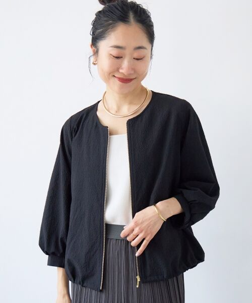 le.coeur blanc / ルクールブラン ブルゾン | カラミタンブラータックスリーブブルゾン | 詳細28