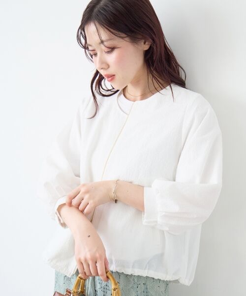 le.coeur blanc / ルクールブラン ブルゾン | カラミタンブラータックスリーブブルゾン | 詳細3