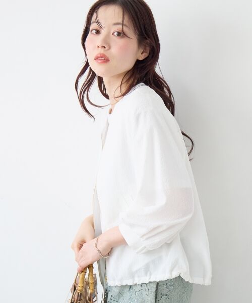 le.coeur blanc / ルクールブラン ブルゾン | カラミタンブラータックスリーブブルゾン | 詳細4