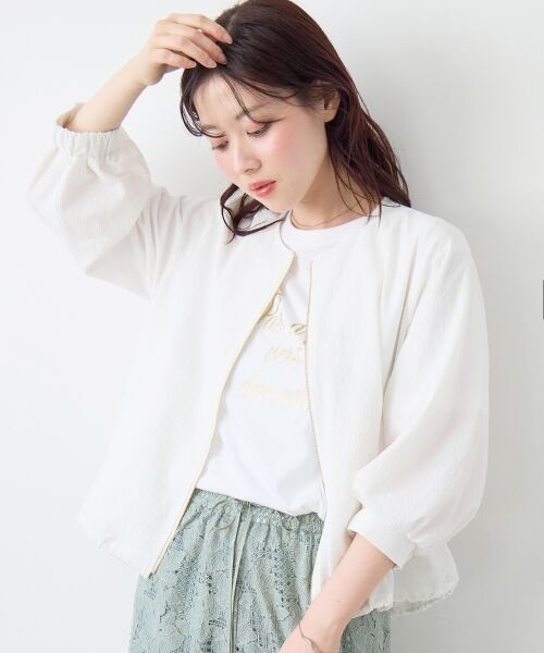 le.coeur blanc / ルクールブラン ブルゾン | カラミタンブラータックスリーブブルゾン | 詳細6