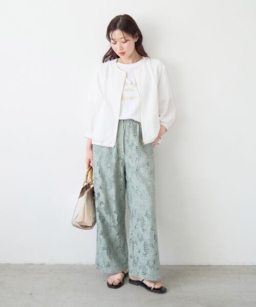 le.coeur blanc / ルクールブラン ブルゾン | カラミタンブラータックスリーブブルゾン | 詳細8