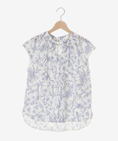 le.coeur blanc / ルクールブラン シャツ・ブラウス | ローンボタニカルプリントフレンチブラウス