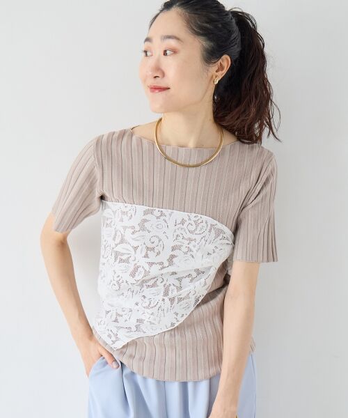 le.coeur blanc / ルクールブラン マフラー・ショール・スヌード・ストール | フラワーレース三角ストール | 詳細9