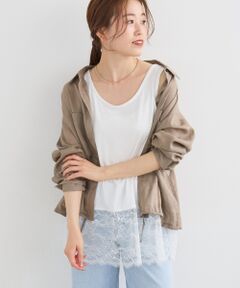 le.coeur blanc / ルクールブラン タンクトップ | 裾レースタンクトップ