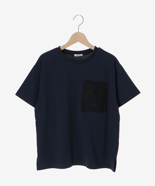 le.coeur blanc / ルクールブラン Tシャツ | レースポケットデザインTシャツ | 詳細17