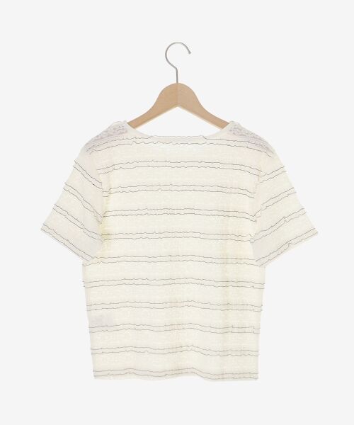 le.coeur blanc / ルクールブラン カットソー | レーシーフリルカットソー | 詳細2