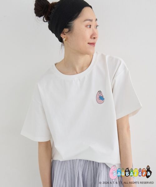 le.coeur blanc / ルクールブラン Tシャツ | 【BARBAPAPA】BonjourTシャツ | 詳細1