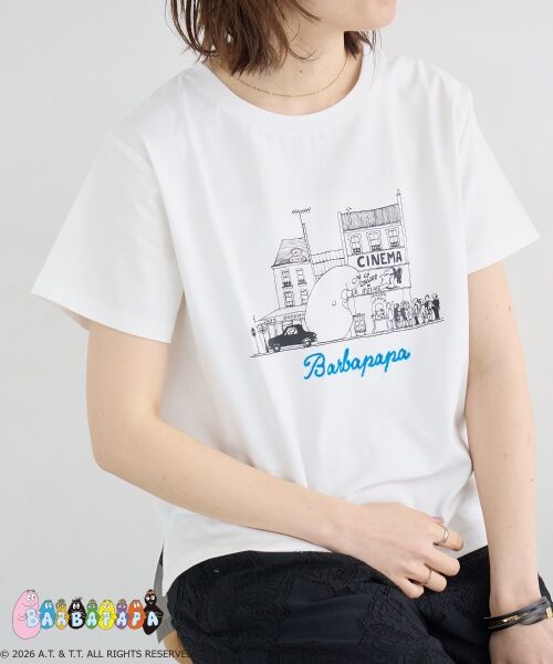 le.coeur blanc / ルクールブラン Tシャツ | 【BARBAPAPA】アートプリントTシャツ | 詳細2