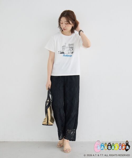 le.coeur blanc / ルクールブラン Tシャツ | 【BARBAPAPA】アートプリントTシャツ | 詳細5