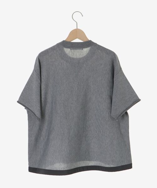 le.coeur blanc / ルクールブラン ニット・セーター | スウェットライクハーフスリーブニット | 詳細1