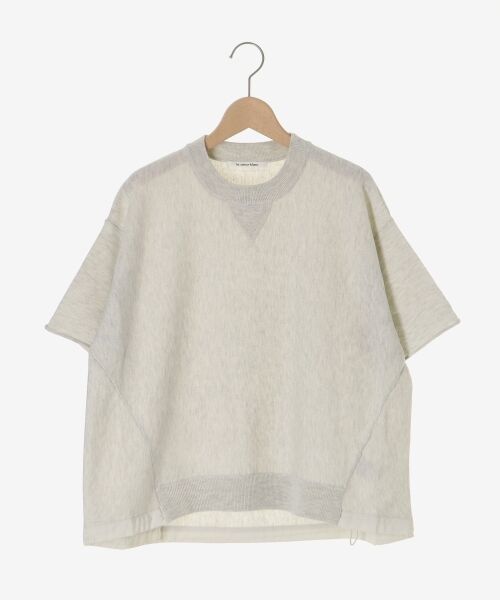 le.coeur blanc / ルクールブラン ニット・セーター | スウェットライクハーフスリーブニット（Ｌ／グレー）