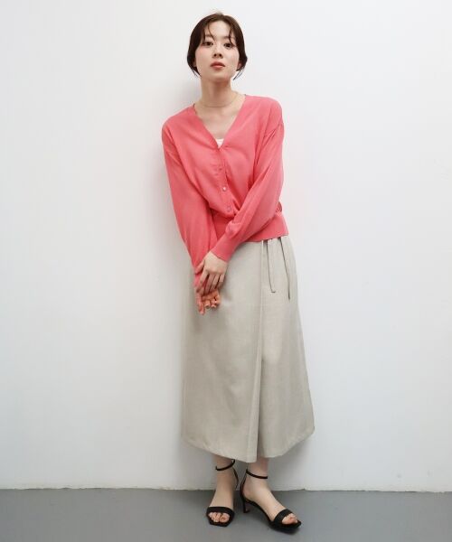 le.coeur blanc / ルクールブラン ロング・マキシ丈スカート | ラップライクスカート | 詳細15