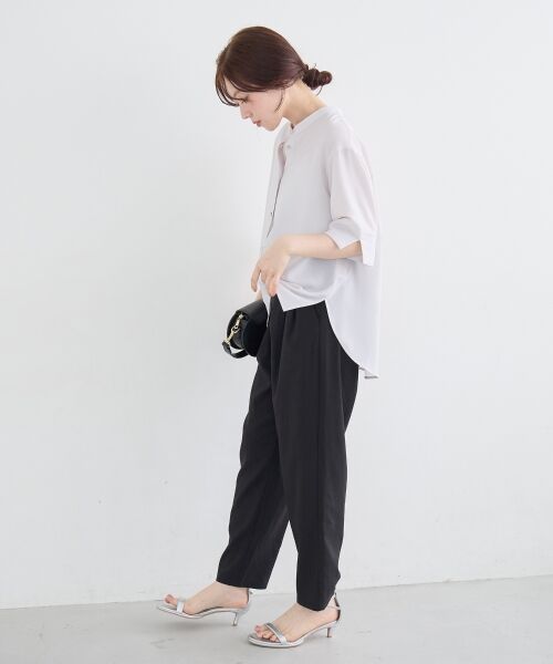 le.coeur blanc / ルクールブラン その他パンツ | ウォッシャブル麻混テーパードパンツ | 詳細25