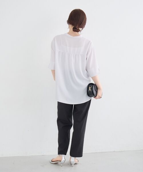 le.coeur blanc / ルクールブラン その他パンツ | ウォッシャブル麻混テーパードパンツ | 詳細27