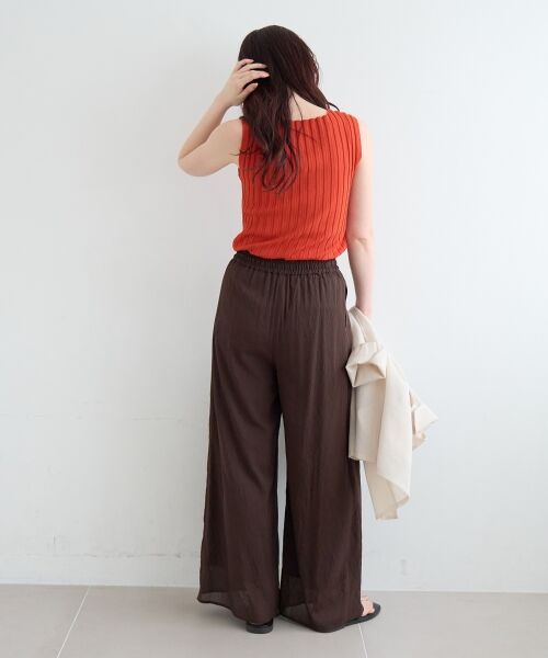 le.coeur blanc / ルクールブラン その他パンツ | シアーボイルイージーワイドパンツ | 詳細10