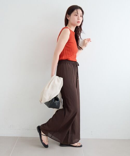 le.coeur blanc / ルクールブラン その他パンツ | シアーボイルイージーワイドパンツ | 詳細11