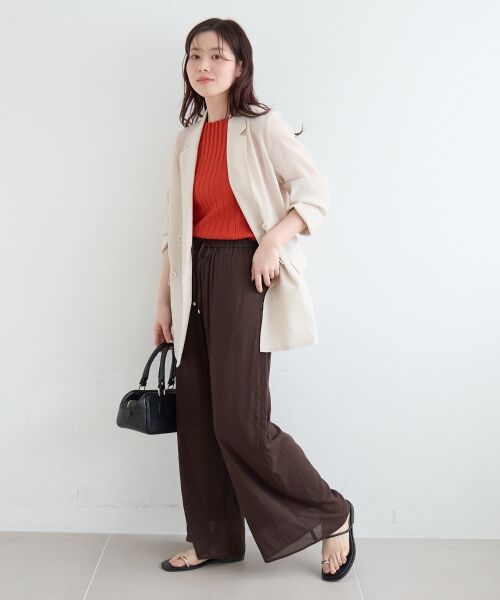 le.coeur blanc / ルクールブラン その他パンツ | シアーボイルイージーワイドパンツ | 詳細15