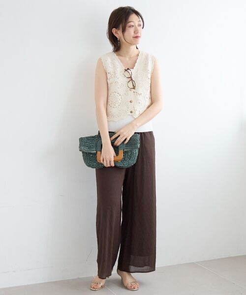 le.coeur blanc / ルクールブラン その他パンツ | シアーボイルイージーワイドパンツ | 詳細19