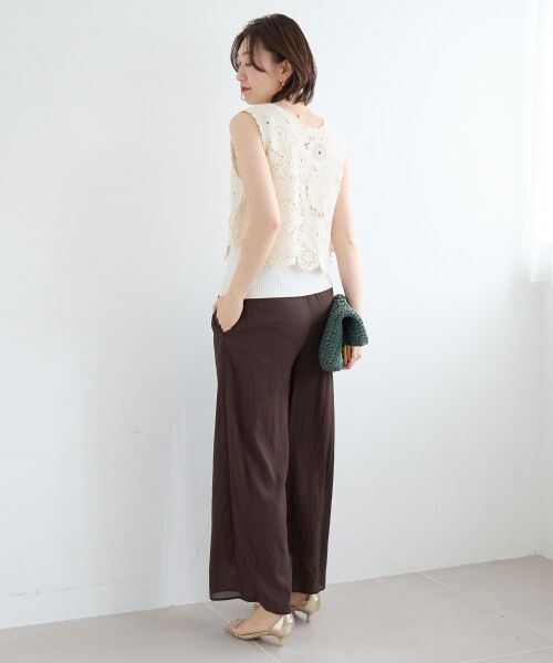 le.coeur blanc / ルクールブラン その他パンツ | シアーボイルイージーワイドパンツ | 詳細20