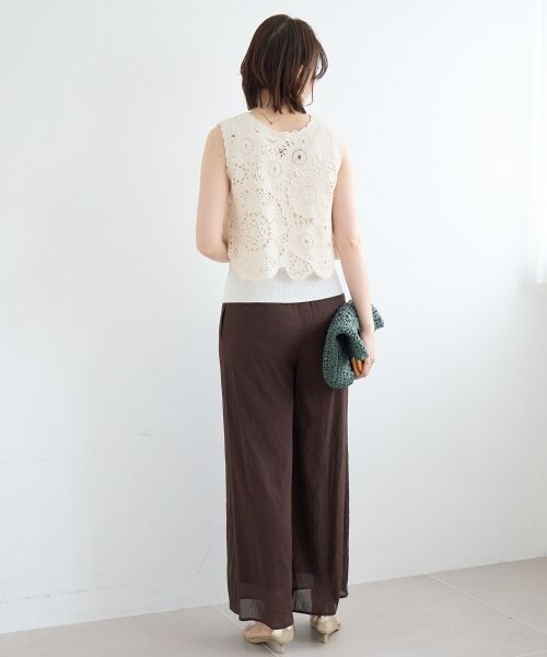le.coeur blanc / ルクールブラン その他パンツ | シアーボイルイージーワイドパンツ | 詳細21
