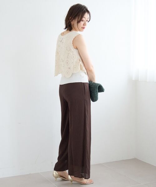 le.coeur blanc / ルクールブラン その他パンツ | シアーボイルイージーワイドパンツ | 詳細22