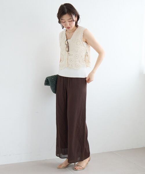 le.coeur blanc / ルクールブラン その他パンツ | シアーボイルイージーワイドパンツ | 詳細23