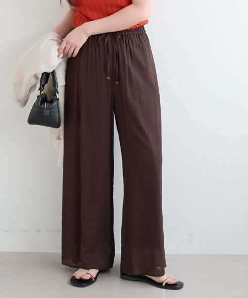 le.coeur blanc / ルクールブラン その他パンツ | シアーボイルイージーワイドパンツ | 詳細3