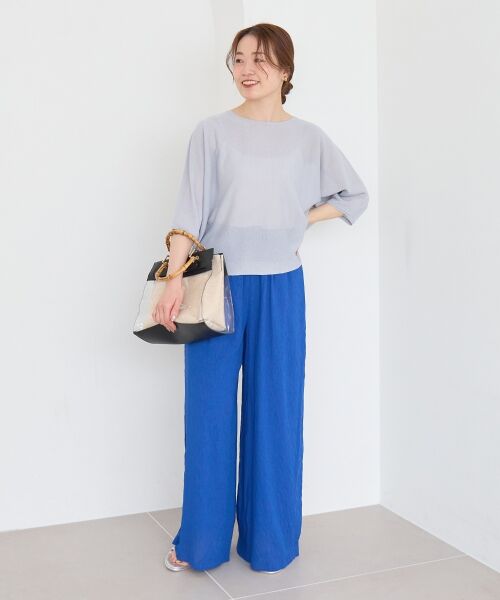 le.coeur blanc / ルクールブラン その他パンツ | シアーボイルイージーワイドパンツ | 詳細30