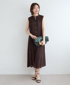 le.coeur blanc / ルクールブラン ロング・マキシ丈ワンピース | シアーボイルノースリーブワンピース