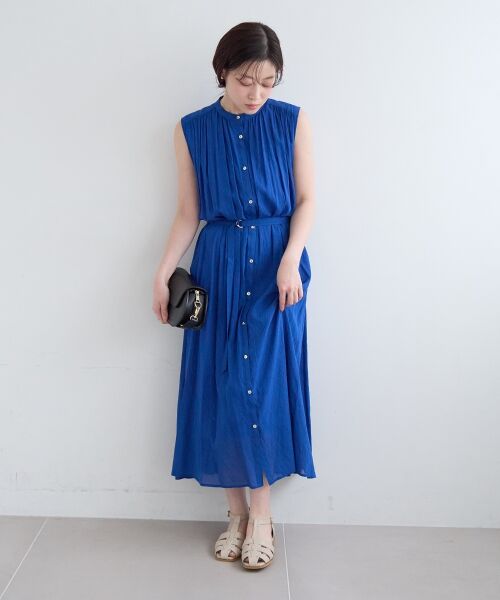 le.coeur blanc / ルクールブラン ロング・マキシ丈ワンピース | シアーボイルノースリーブワンピース | 詳細12