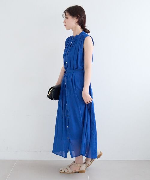 le.coeur blanc / ルクールブラン ロング・マキシ丈ワンピース | シアーボイルノースリーブワンピース | 詳細14